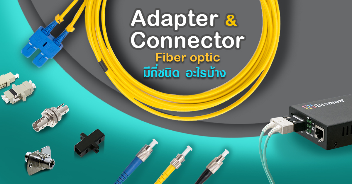 Adapters & Connectors Fiber optic มีกี่ชนิด อะไรบ้าง